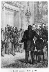 Phileas Fogg Arriving, illustration from 